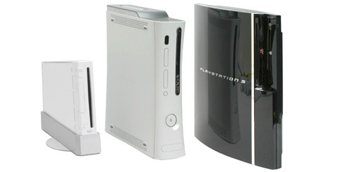 Sony PlayStation 3, Microsoft Xbox 360, Nintendo Wii